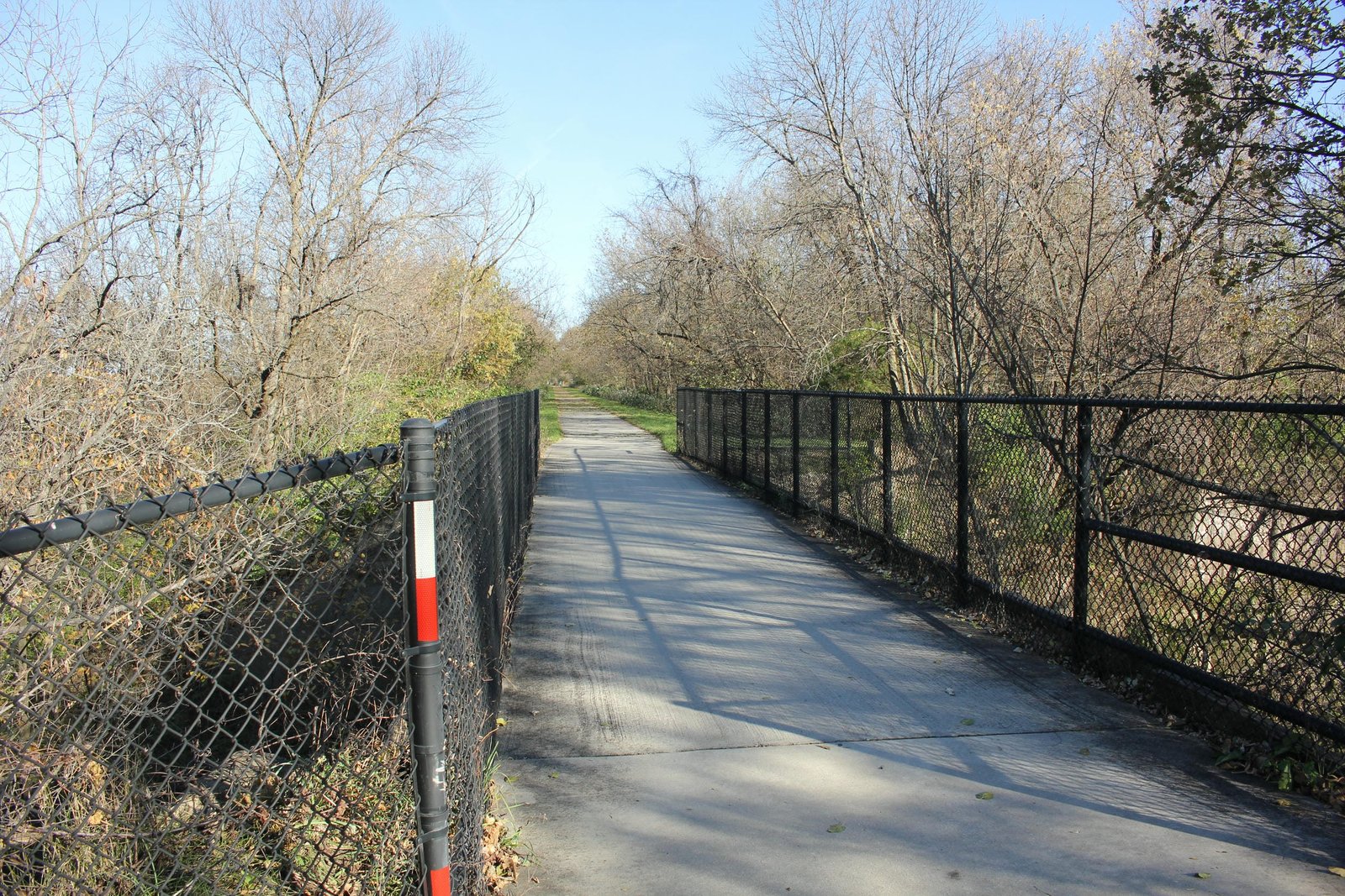 Looking east